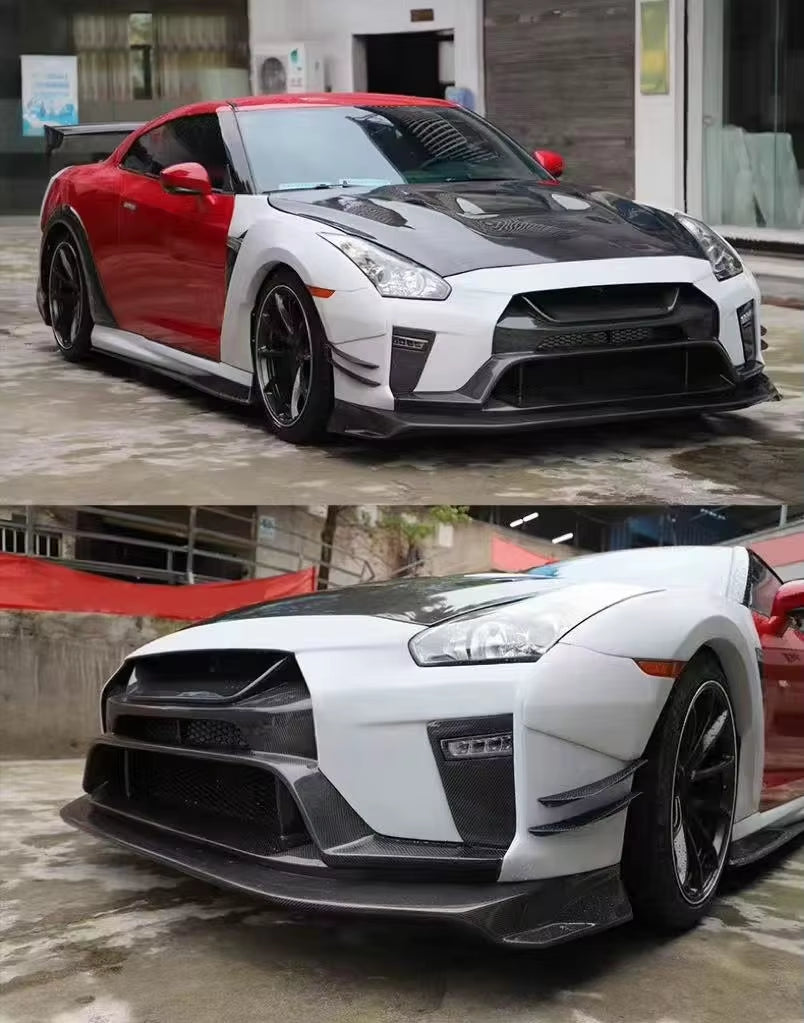 Vrs Style Body Kit for NISSAN GTR R35 Popular GTR R35 Front and Rear Bumper with Wing Spoiler Modification Body Kit