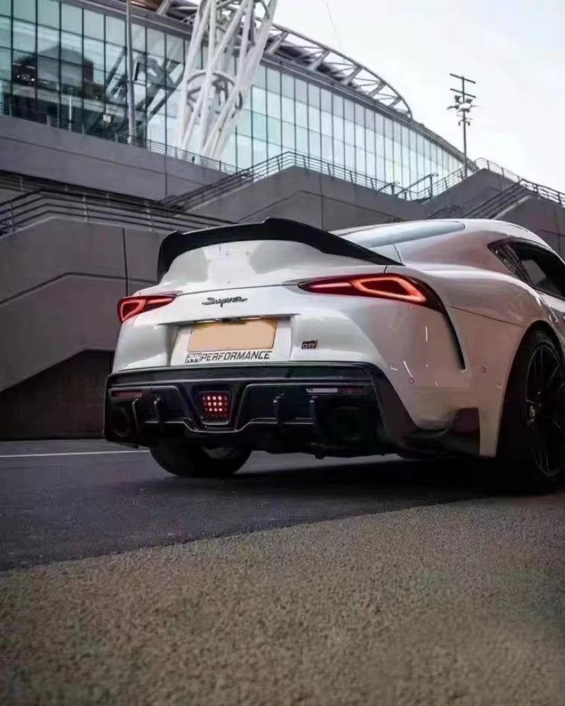 M Style Carbon Fiber Body Kit for Toyota GR Supra A90 A91 Front Lip MKV MK5 Front Lip Skirt Rear Diffuser Spoiler
