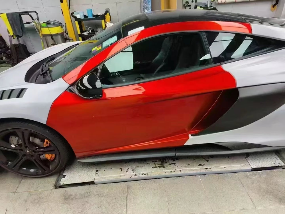 Carbon Fiber Body Kit Front and Rear Bumper Side Skirts Body Kits Suitable for Mclaren Mp4-12C 650S Upgrade to 675LT Body Kit