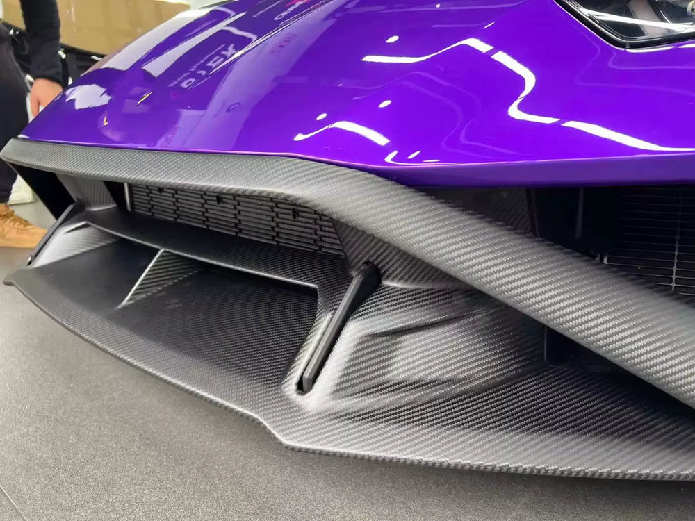 For Lamborghini Huranan STO OEM Style Dry Carbon Fiber Front Lip Rear Diffuser Spoiler Body Kit