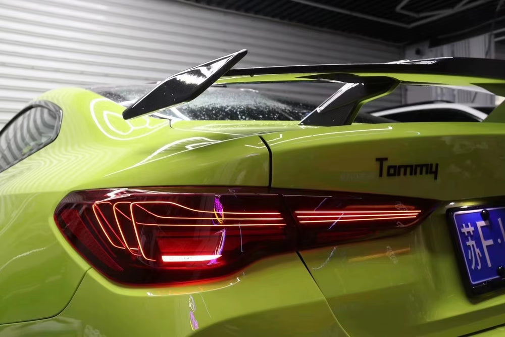 Csl-Style Auto Parts in the Net Tail Light Tail Cover Carbon Fiber for BMW M4 Body Kit