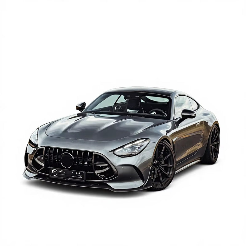 BB Style Dry Carbon Fiber Body Kit for Mercedes AMG GT C192 2024-2026 Front Lip Canards Rear Diffuser Wing Exhaust Tips