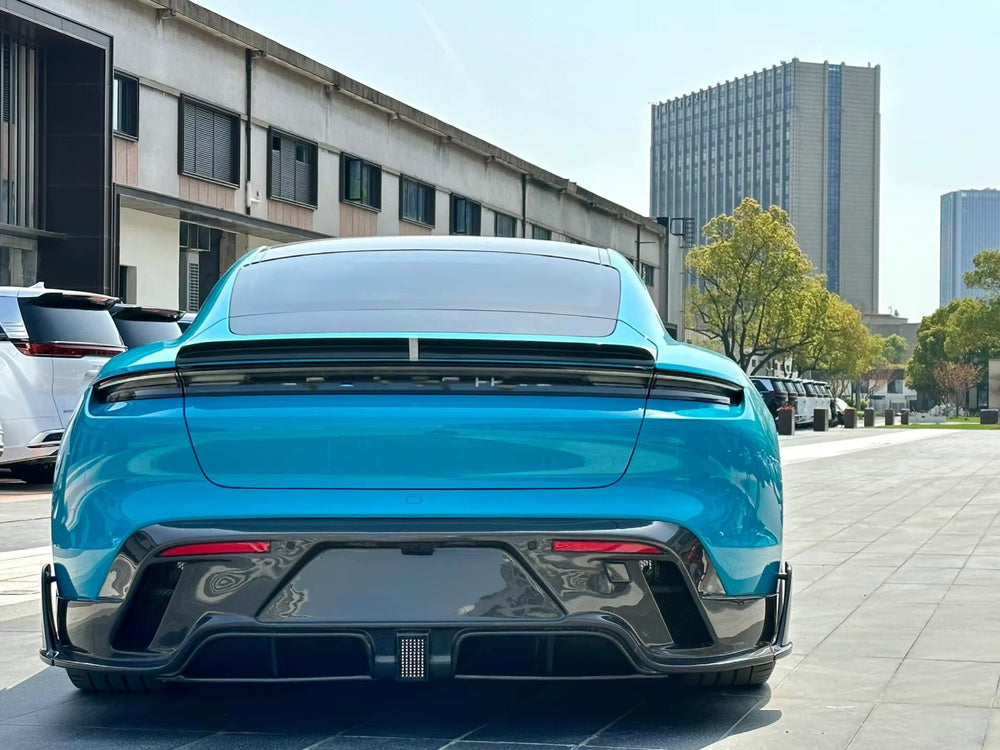 Msy Style Body Kit for Porsche Taycan Carbon Fiber Front Lip Rear Diffuser Side Skirt Spoiler Body Kit