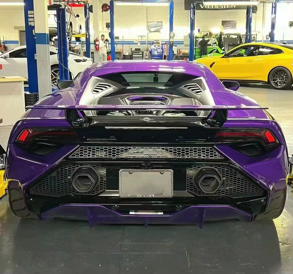 Upgrade Tecnica Style Body Kit for Lamborghini Huracan Lp610 Lp580 Front Rear Bumper Carbon Fiber Diffuser Car Bumper Body Kit