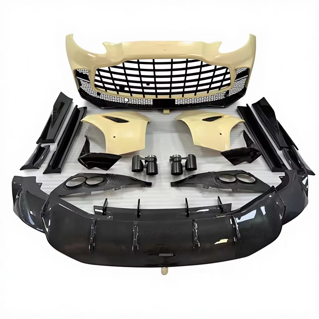 For Aston Martin DBX 2019+ Upgraded 707 Style Wide Body Kit Front Bumper Rear Diffuser Spoiler Retrofit Bodykit