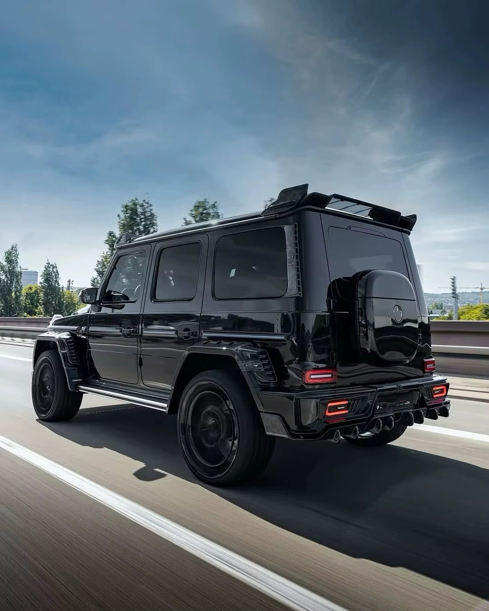 For Mercedes-Benz G Class W465 G500 G63 Upgraded MSY Style Dry Carbon Fiber Front and Rear Bumper Wheel Arches Wide Body Kit