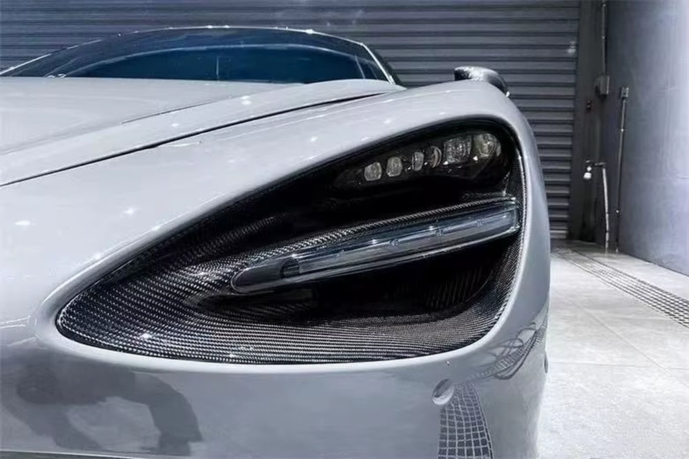 For Mclaren 720S OEM Original Dry Carbon Fiber Lampshade Headlight Decoration Accessories