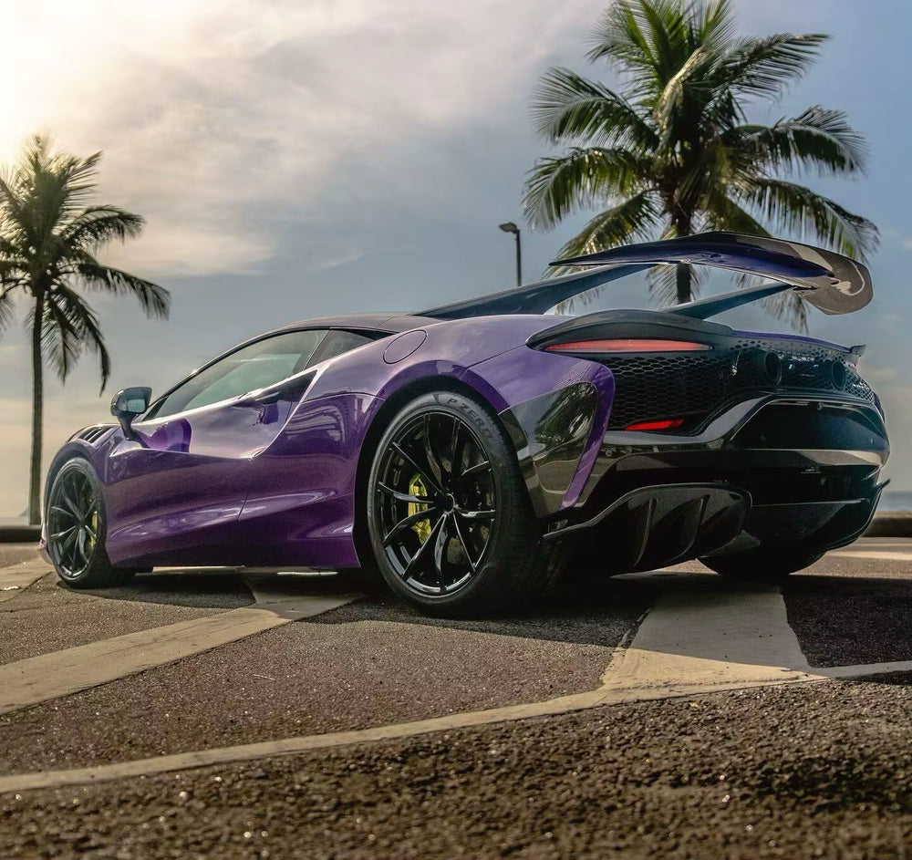For Mclaren Artura Modification Novitc Style Dry Carbon Fiber Front Lip Side Skirts Rear Diffuser Spoiler Body Kit