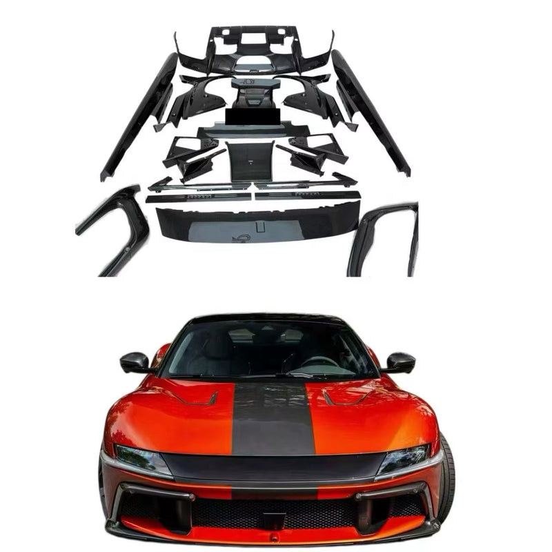 OEM Style Dry Carbon Fiber Body Kit for Ferrari 12Cilindri Front Lip Side Skirts Rear Diffuser Spoiler