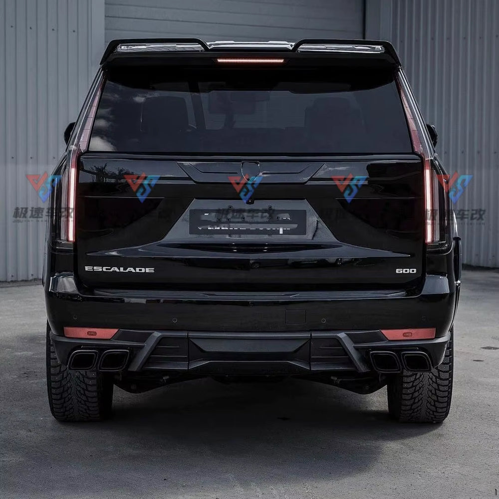 For Cadillac Escalade Upgrade LD Style Carbon Fiber Front Lip Rear Diffuser Spoiler Grill Hood Wide Body Kit
