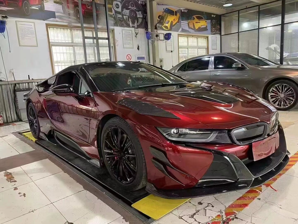 Auto Parts Carbon Fiber Body Kit for BMW I8 Front Lip Rear Diffuser Splitter Rear Spoiler