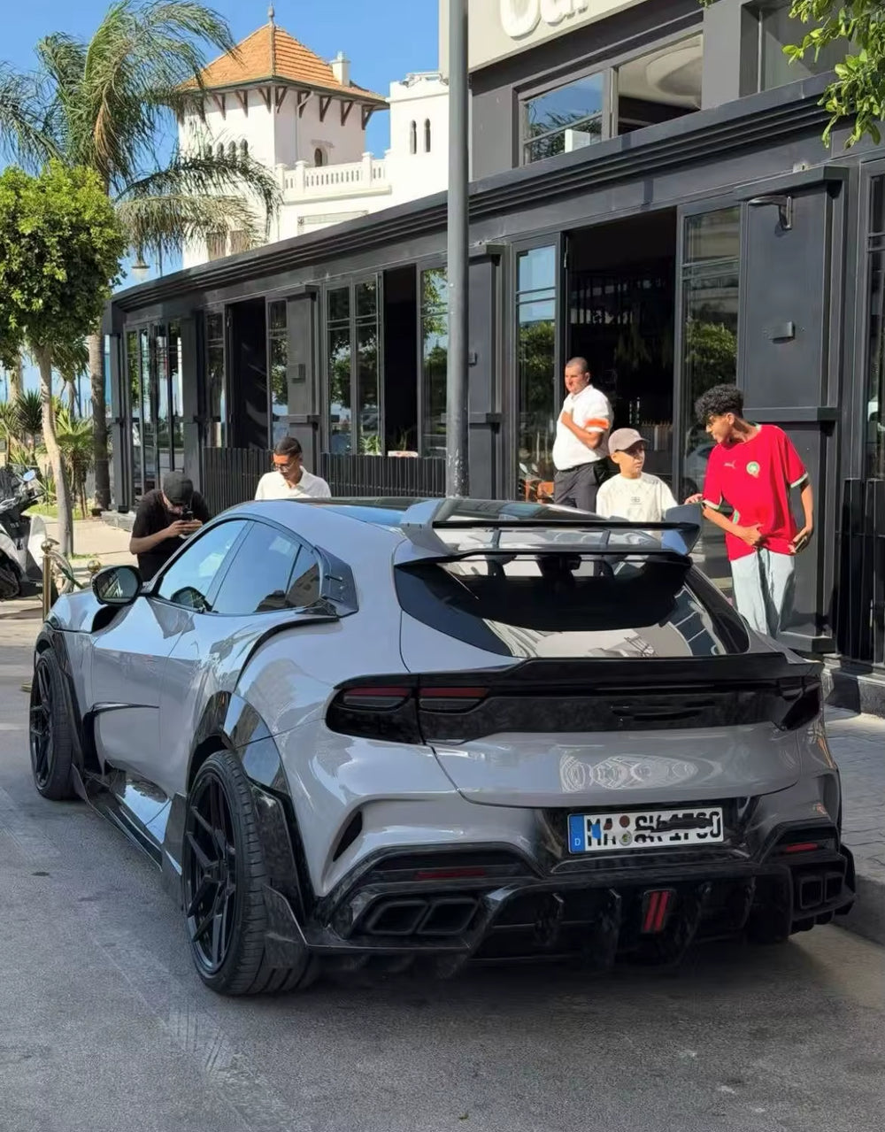 Car Bumper KA Style Dry Carbon Fiber Engine Hoods Spoiler Car Fenders for Ferrari Purosangue FUV Body Kit Upgrade