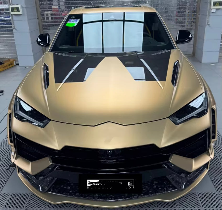1016 Style High Quality Carbon Fiber Body Kit for Lamborghini URUS S Front Lip Rear Diffuser Side Skirts Hood Bodykit
