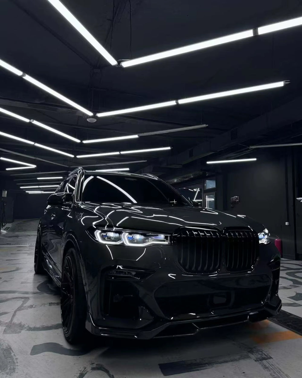 High Quality Carbon Fiber F-D Style Body Kit for BMW X7 G07 Carbon Fiber Front Lip Skirt Rear Diffuser Spoiler Mirror