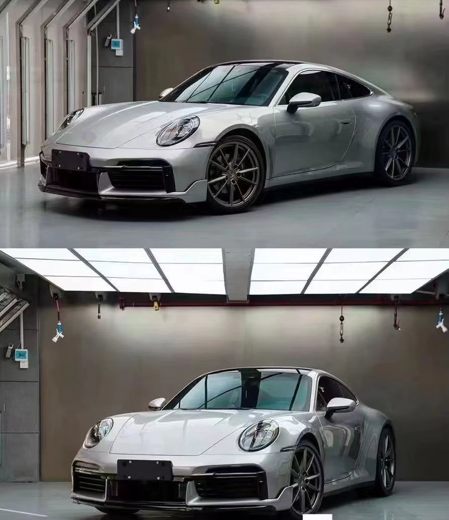 Car Part for Porsche 911 992 2018-2022 Upgrade Turbos Front Bumper Rear Spoiler Body Kit