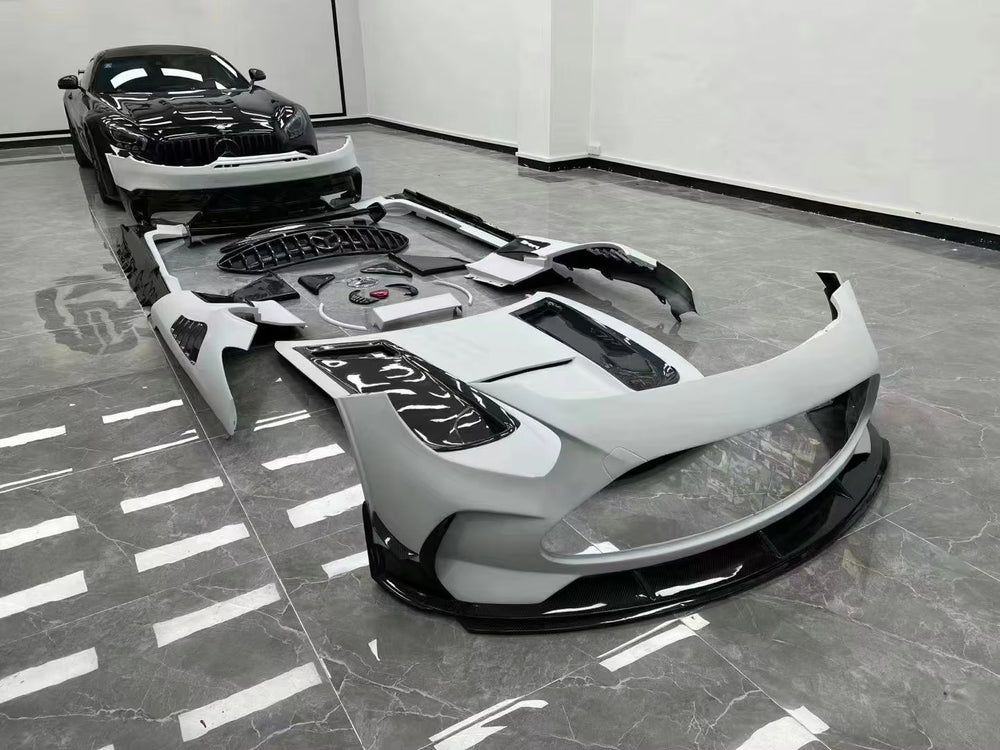 FRP Half Carbon Fiber Body Kit BS Style for Mercedes Benz AMG GT GTS 2015-2018 Front and Rear Bumper Spoilers Wide-Body Body Kit