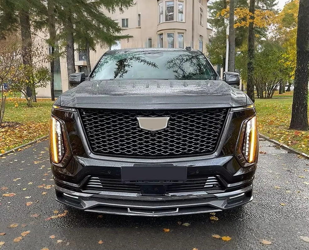LD Style Dry Carbon Fiber Body Kit for Cadillac Escalade V 2025+ Fiber Front Lip Skirt Rear Diffuser Spoiler Hood Body Kit