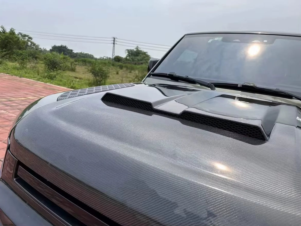 Hood Bonnet Cover for Land Rover Defender 2021+ Carbon Fiber Hood 90/100