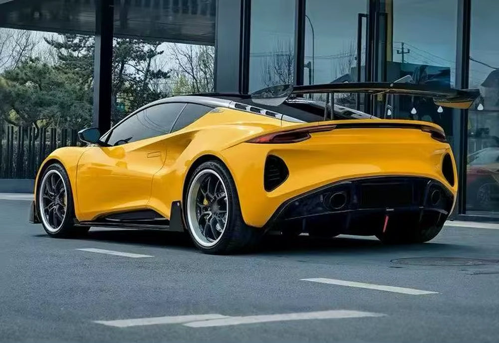 For Lotus Emira Upgrade Aene-Style Dry Carbon Fiber Front Lip Side Skirts Rear Diffuser Rear Spoiler Body Kit