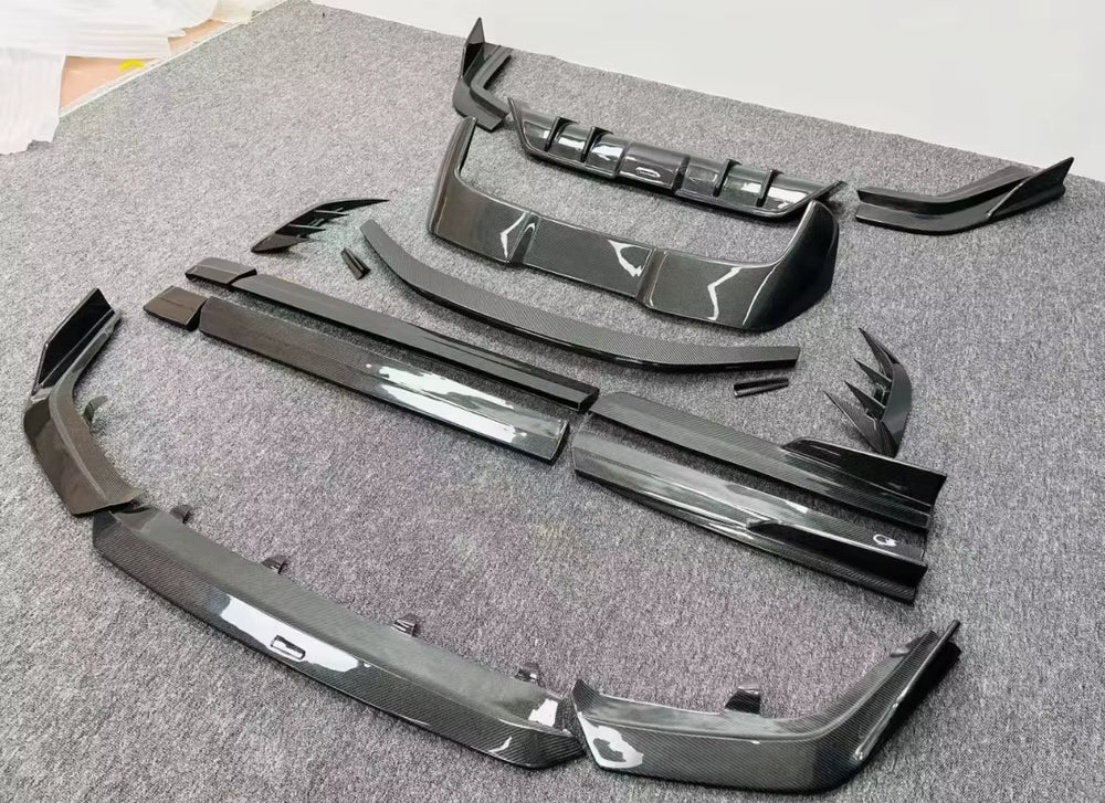 AT Style Carbon Fiber Body Kit for Lexus Nx 2022-2025 Front Lip Skirt Rear Diffuser Spoiler Wide Body Kit