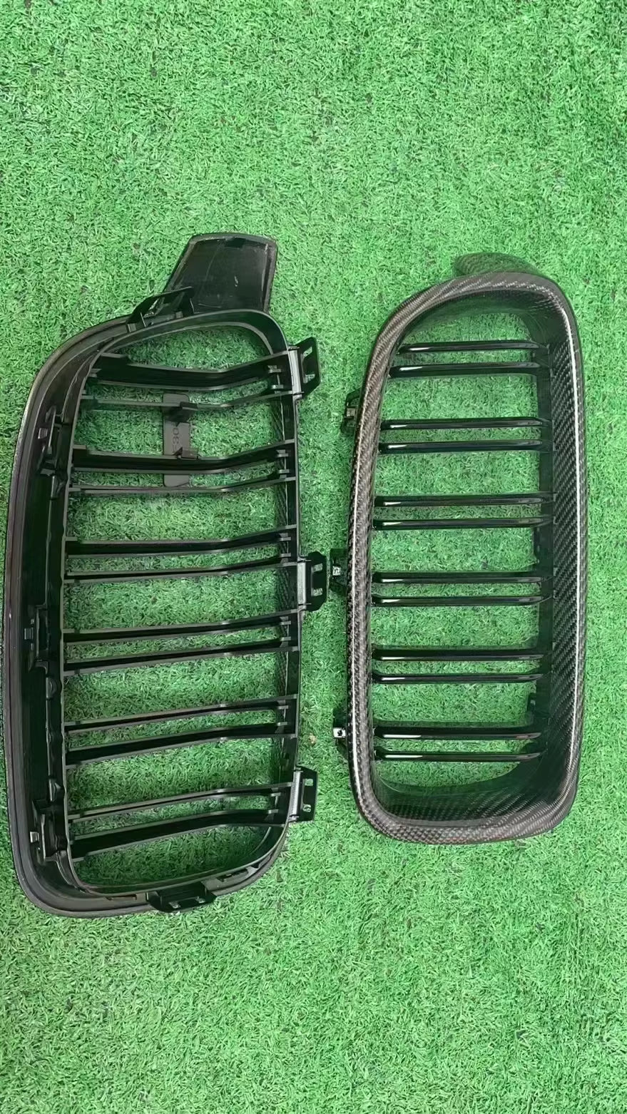 Carbon Fiber F30 Front Bumper Dual Grille Carbon Fiber Parts Auto Parts for BMW 3 Series
