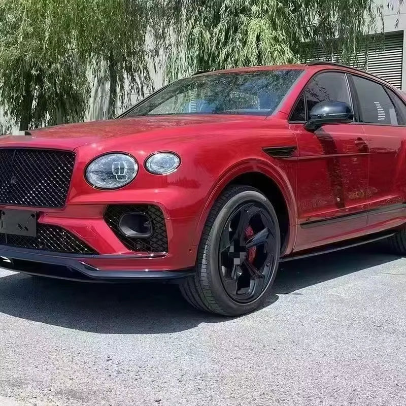 Upgrade Speed Style Carbon Fiber Body Kit for Bentley Bentayga New Front Lip Side Skirt Diffuser Spoiler Retrofit