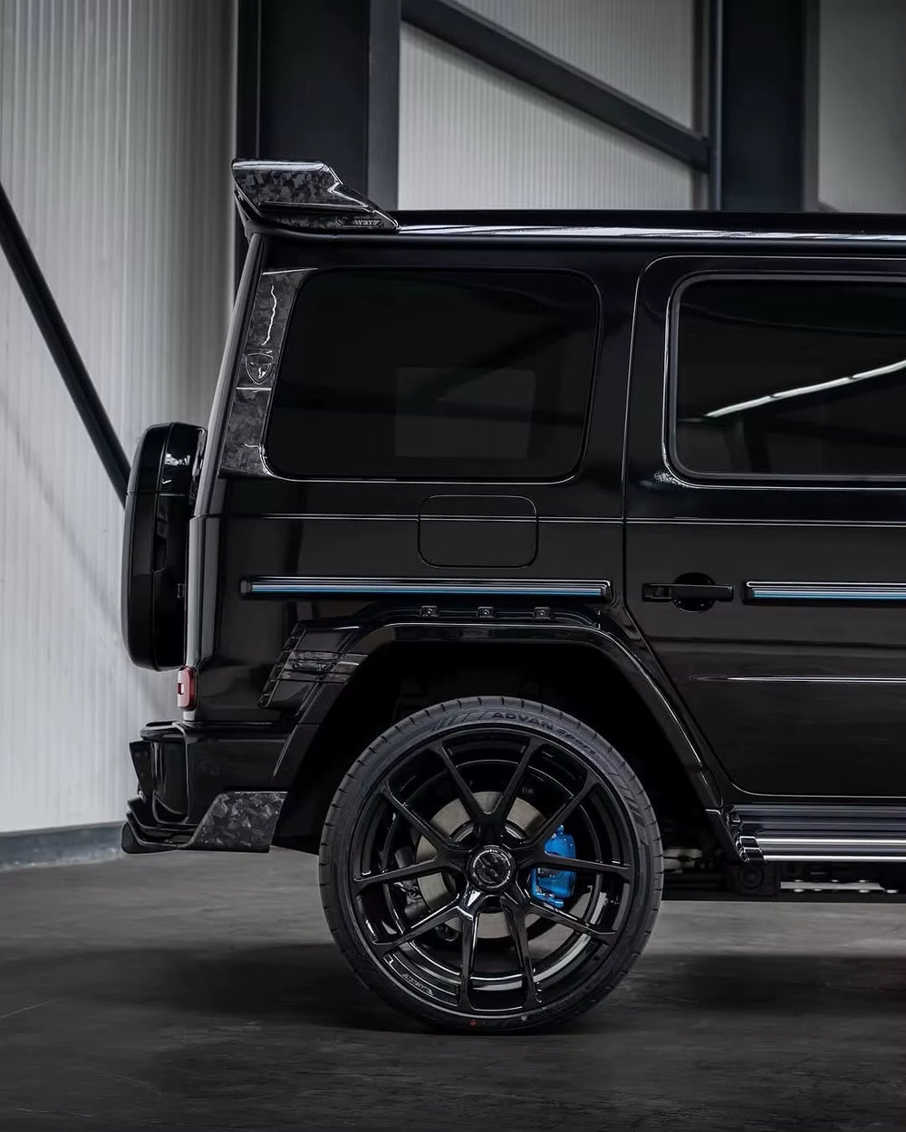 For Mercedes-Benz G Class W465 G500 G63 Upgraded MSY Style Dry Carbon Fiber Front and Rear Bumper Wheel Arches Wide Body Kit