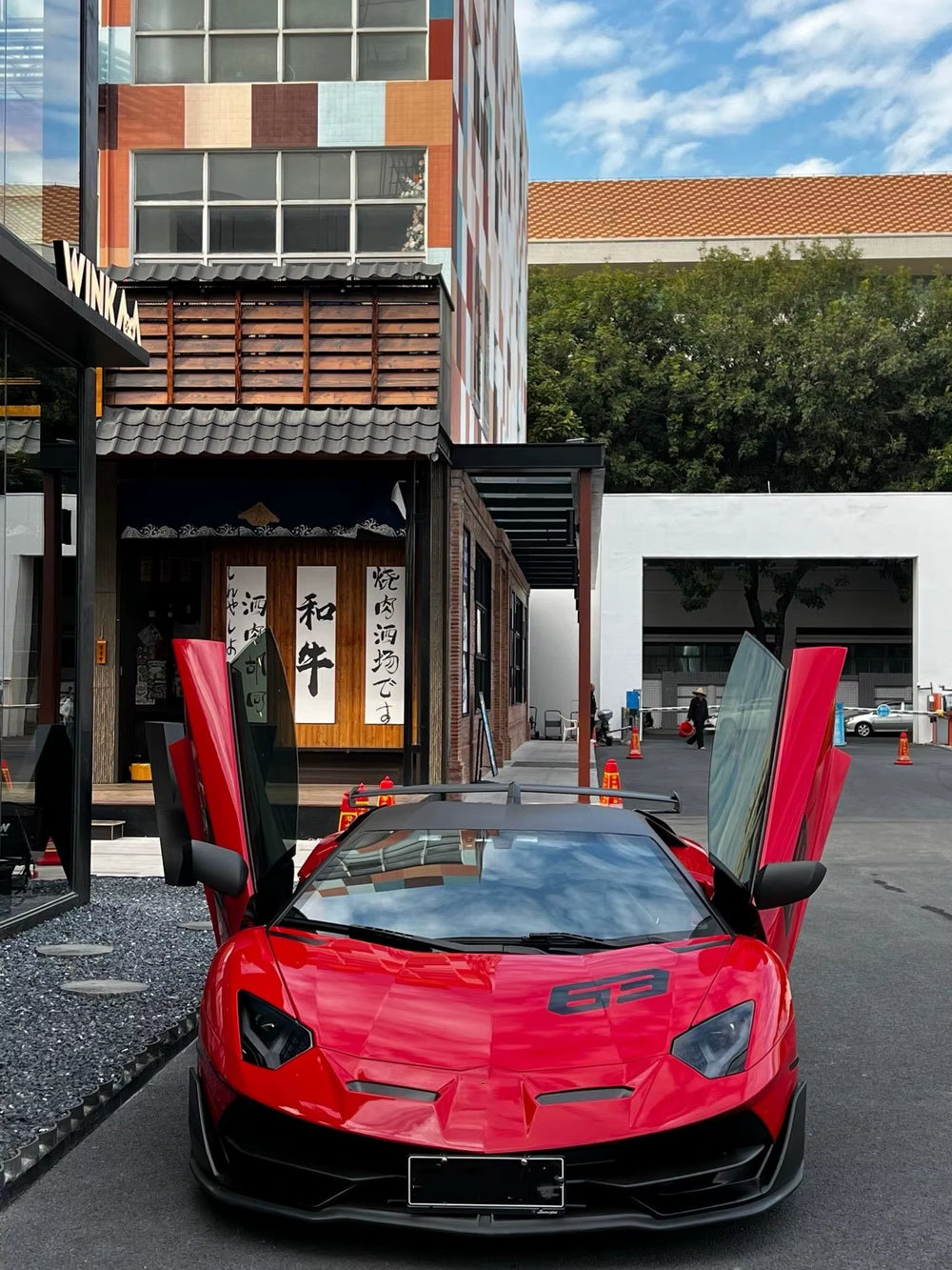 SVJ Style Carbon Fiber Body Kit for Lamborghini Aventador Front and Rear Bumper Diffuser Spoiler Body Kit