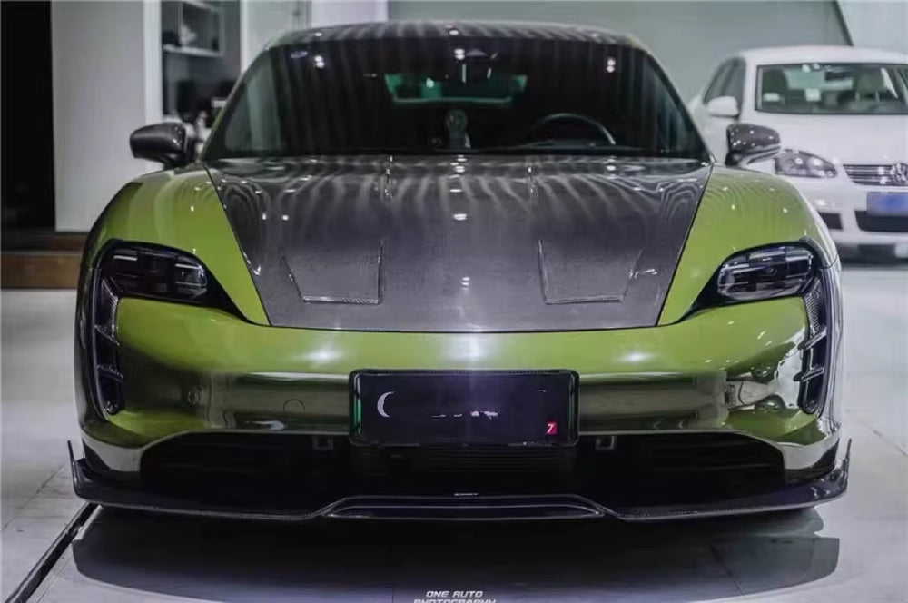 For Porsche Taycan Carbon Fiber Hood Taycan Engine Hood