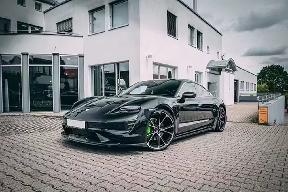 High Quality New Carbon Fiber Body Kit Techat Style for Porsche Taycan Front Lip Rear Diffuser Side Skirt Spoiler