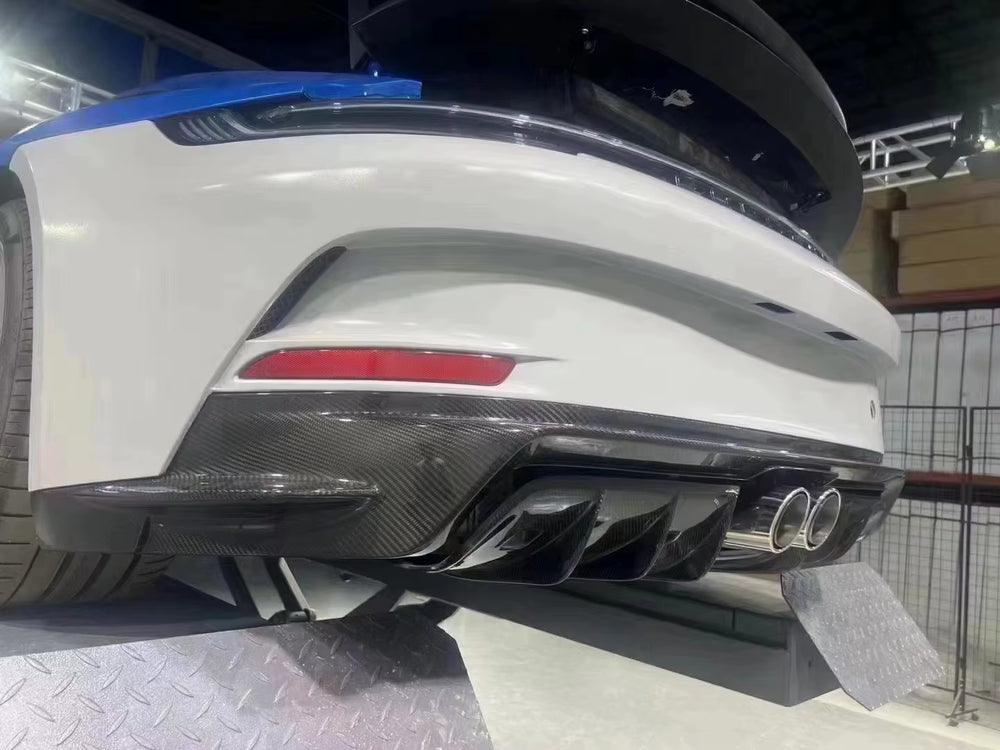 Half Carbon Fiber Gt3 Style Car Bumper Engine Hood Rear Tail Spoiler Body Kit for Porsche 911 992 Bodykit