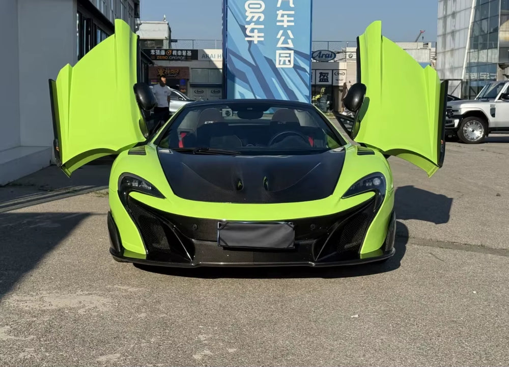 675LT Body Kits for Mclaren 650S Excellent Carbon Fiber Front Lip Side Skirt Rear Diffuser Hood Bonnet Fender