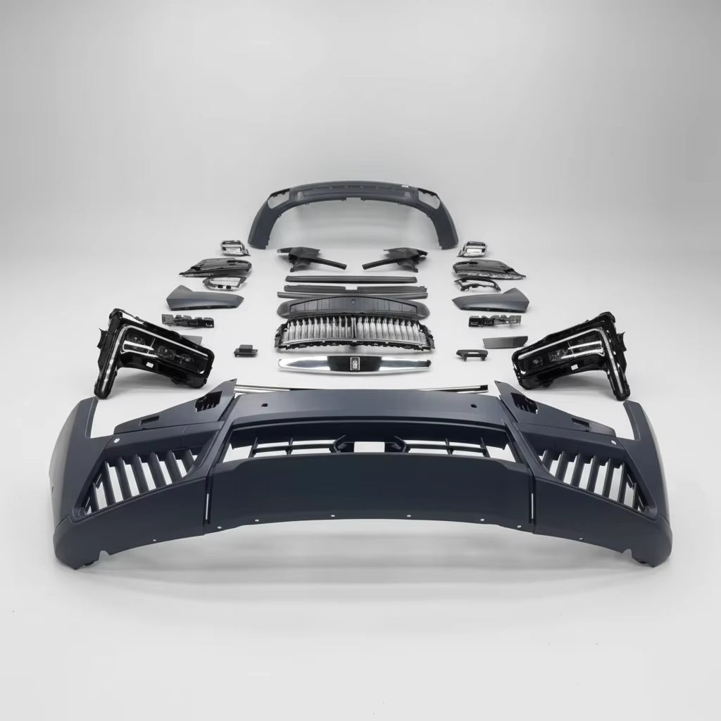 Headlights Grille Diffuser Bodykit for Rolls Royce Cullinan 2018-2024 Upgrade to 2025 Cullinan Model Front and Rear Bumper