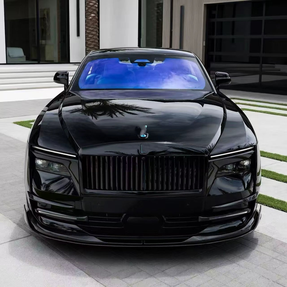 For Rolls-Royce Spectre Upgrade MSY Dry Carbon Fiber Front Lip Skirt Rear Diffuser Spoiler Hood Body Kit
