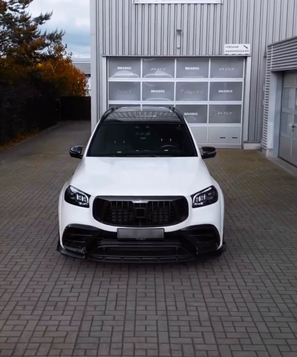 For Mercedes-Benz GLS63 Upgrades MSY Style Front Lip Diffuser, Spoiler, and Wheel Arches Carbon Fiber Body Kit