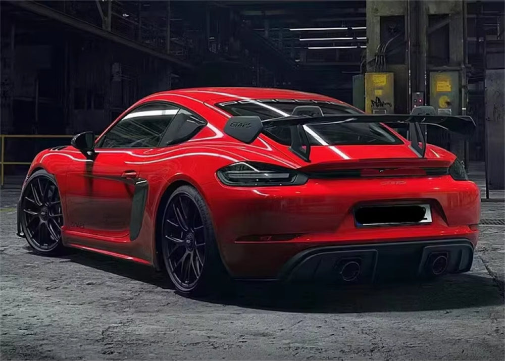 Front Bumper Carbon Fiber Facelift Body Kit for Porsche 718 Cayman Side Skirt Rear Diffuser Spoiler RS Style
