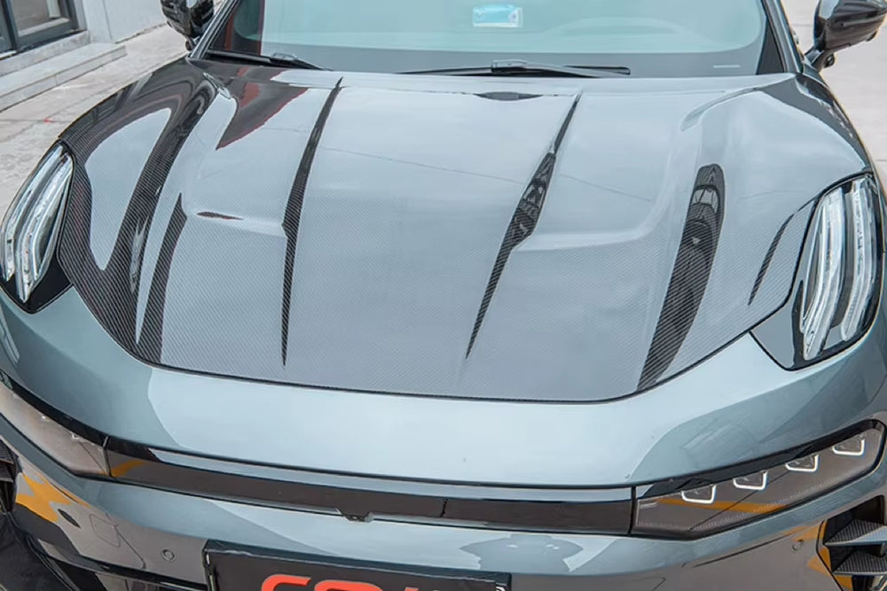 CGW Style Dry Carbon Fiber Body Kit for Zeekr 001 Dry Carbon Fiber Front Lip Skirt Rear Diffuser Spoiler Hood Body Kit