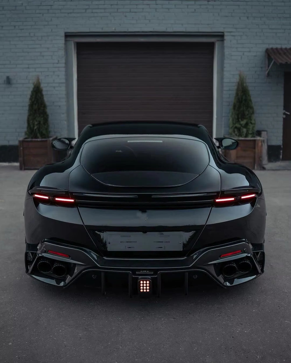 MSY Style Dry Carbon Fiber Body Kit for Ferrari Roma Front and Rear Bumper Side Skirt Spoiler Hood Body Kit