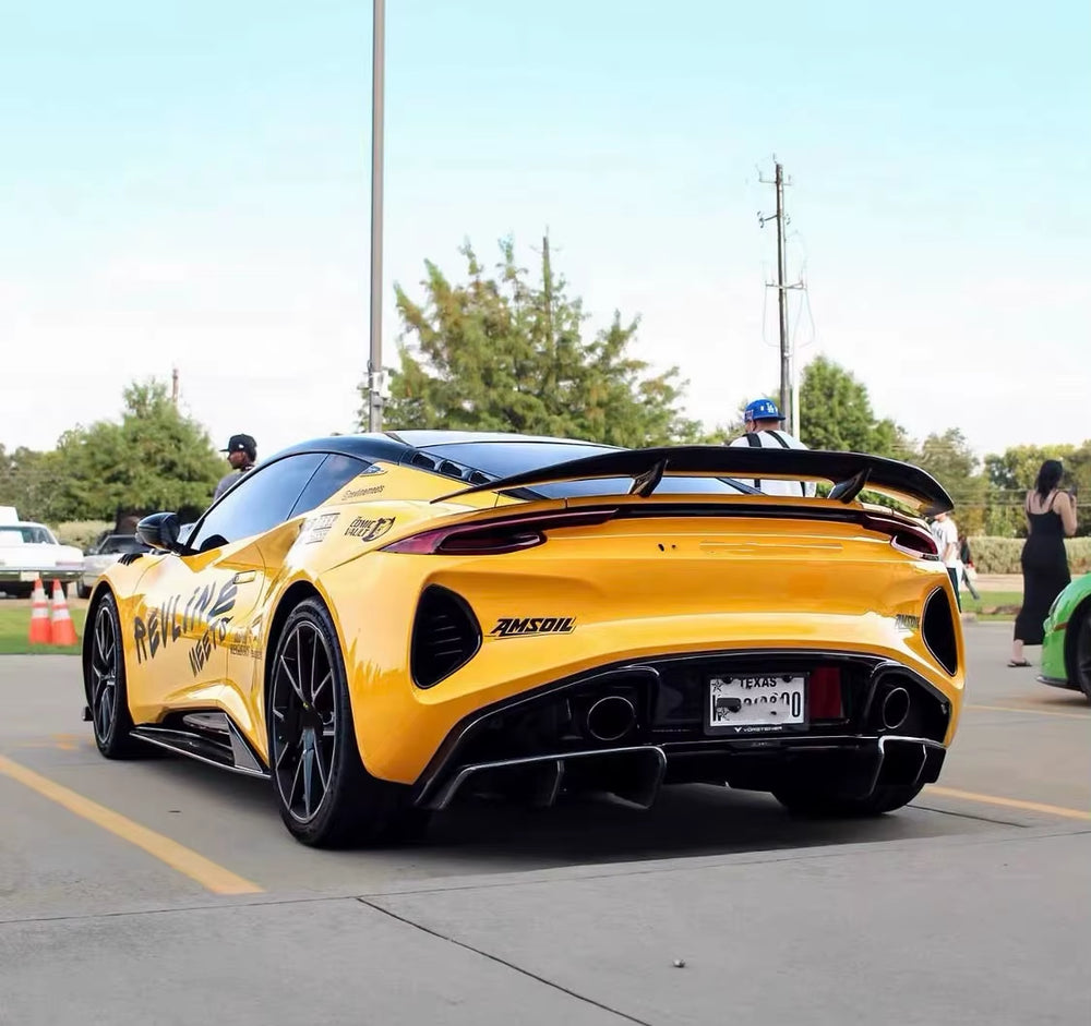 Lotus Emira V-Style Dry Carbon Fiber Rear Diffuser Spoiler Body Kit Upgrade
