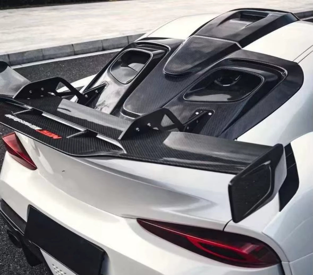 For Toyota Supra A90 Spoiler Wing Carbon Fiber Rear Trunk High Wing Spoile Robt Style for 2019 2020 Toyota Supra Tail Body Kit