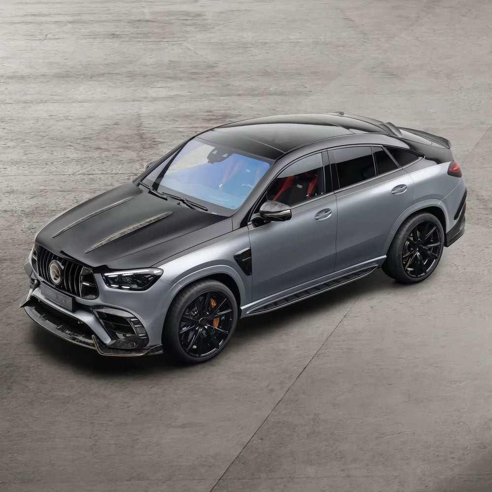 Msy Style Carbon Fiber Front Splitter Lip Engine Cover Wide Body Kit for Mercedes Benzgle Couple GLE63AMG Body Kit 2025