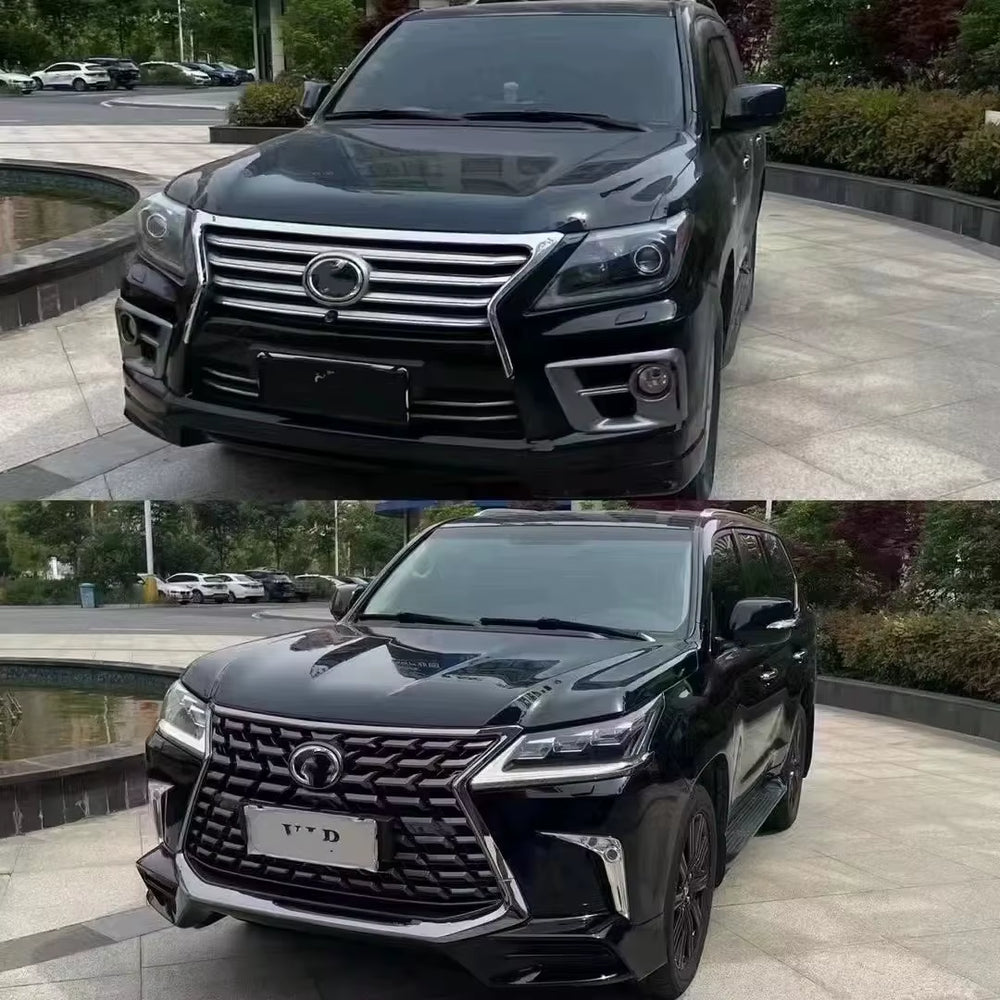 For Lexus LX570 2008-2015 Upgrade 2020 New Body Kit Front and Rear Bumper Grills Headlights Taillights