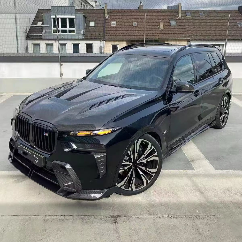 LD Style Carbon Fiber Body Kit for BMW X7 G07 Carbon Fiber Front Lip Grill Front Bumper Tuyere Body Kit