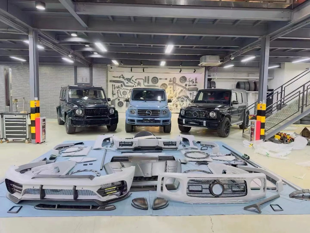 Msy Style Body Kit Is Suitable for Mercedes-Benz G-Class G63 to Upgrade P900 Front and Rear Bumper Wide Hood.