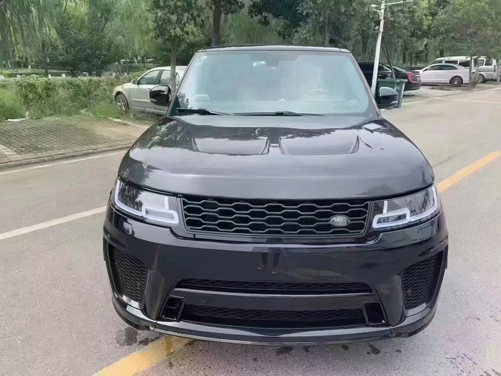 Carbon Fiber Hood for Range Rover Sport 2013-2020 SVR Style Carbon Fiber HOOD Body Kit