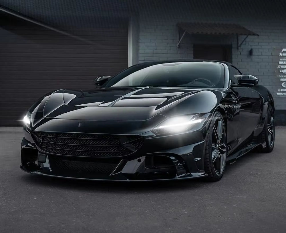 MSY Style Dry Carbon Fiber Body Kit for Ferrari Roma Front and Rear Bumper Side Skirt Spoiler Hood Body Kit