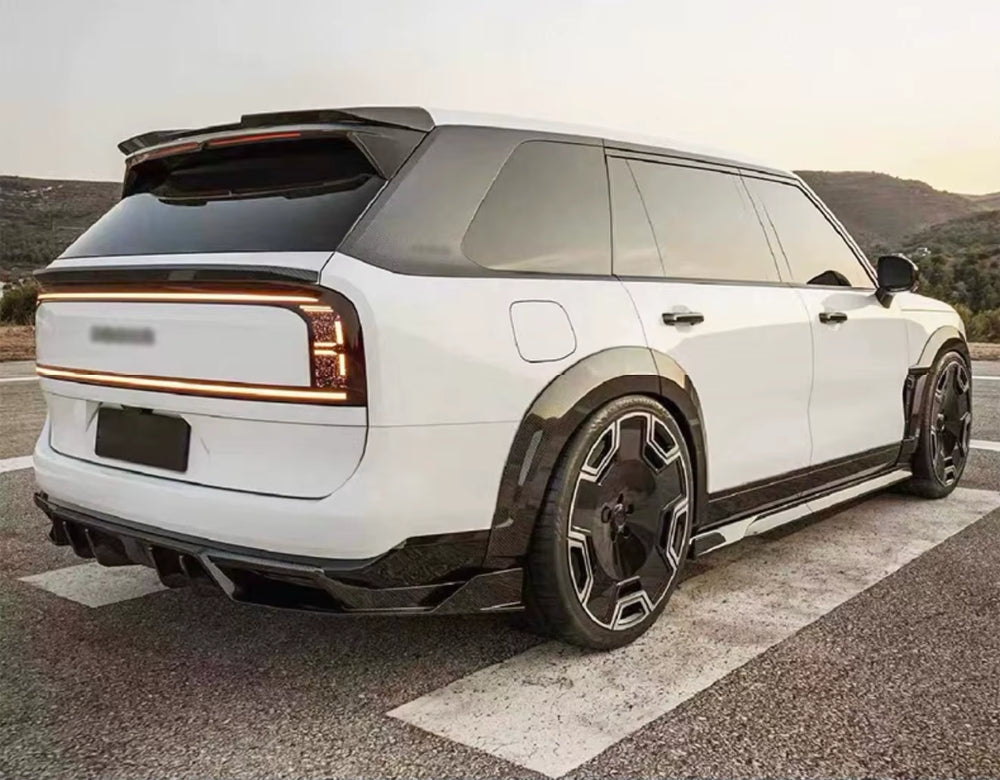 Zeekr 9X Enhanced RNG Style Dry Carbon Fiber Front Lip, Side Skirts, Rear Diffuser, Spoiler, and Wide Body Kit