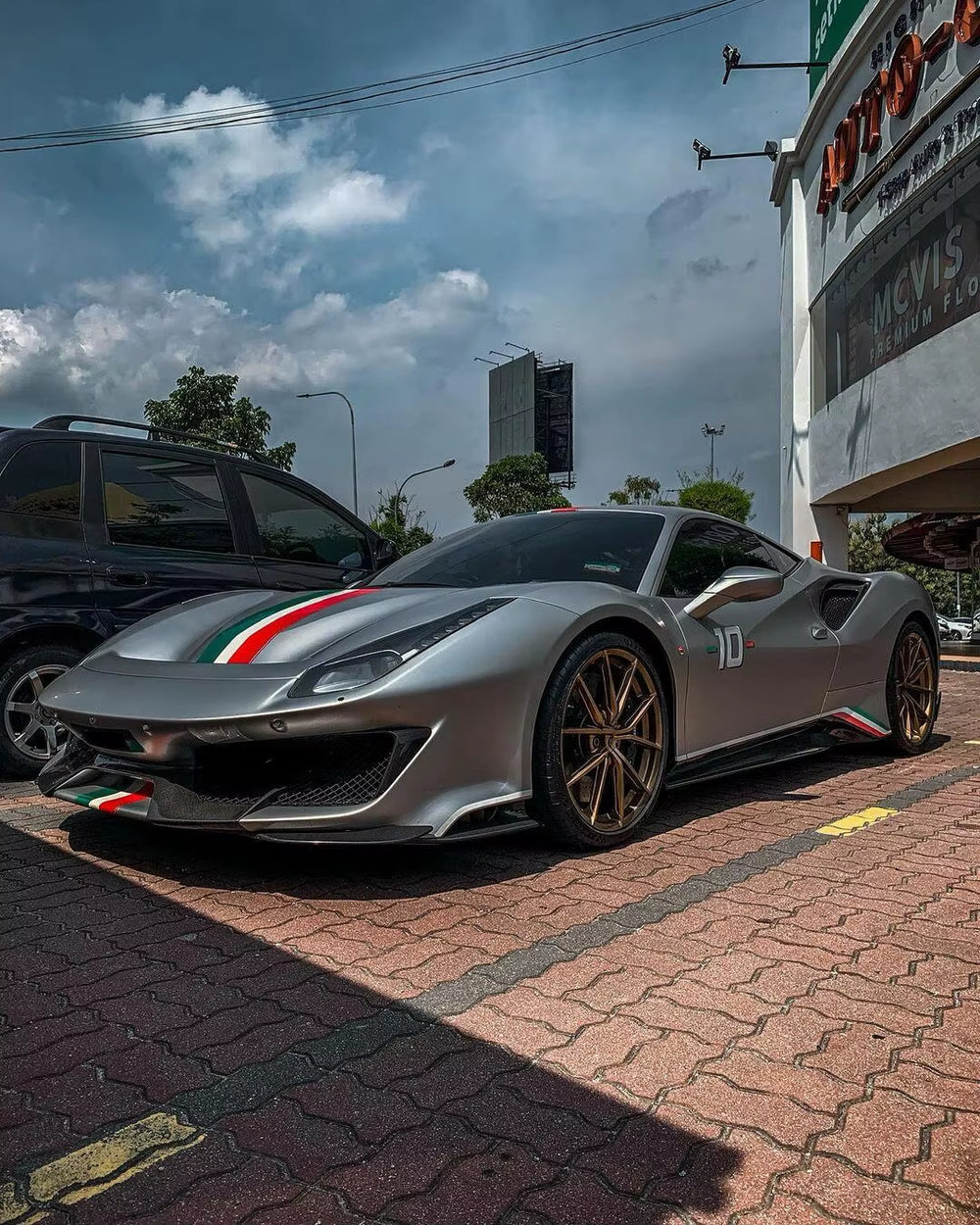 Upgrade Pista Style Body Kit for 488 Front and Rear Bumper Diffuser Spoiler Body Kit