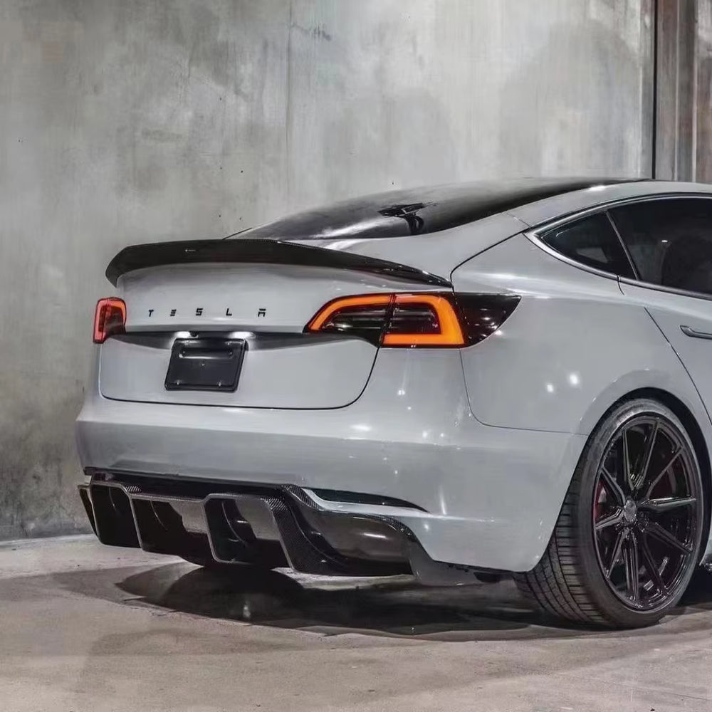 Carbon Fiber Body Kits Vorsteiner Style Front Bumper for Tesla Model 3 Carbon Fiber Body Kit
