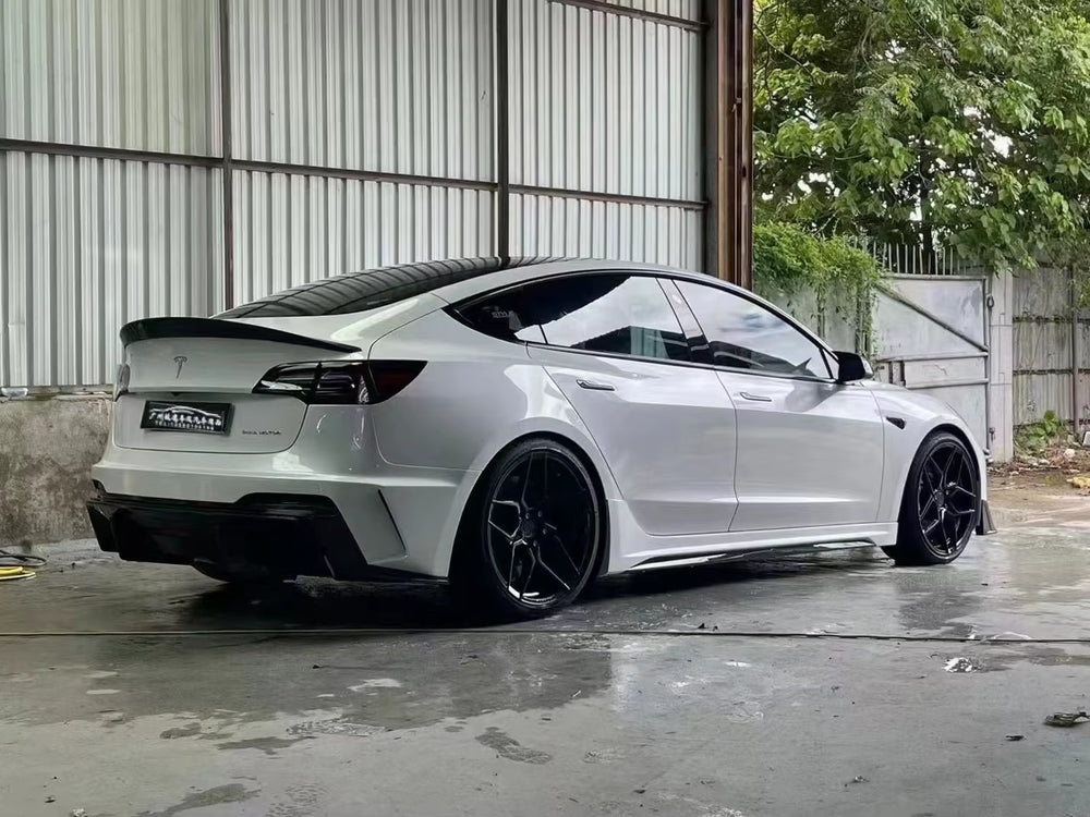 Robt Style Body Kit for Tesla Model 3 Front Bumper Side Skirts Rear Bumper for Body Kit